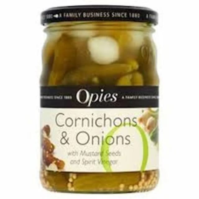 Opies Cornichons & Onion Mustard Seed 350g