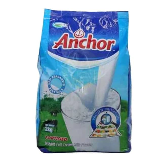 ANCHOR INSTANT FULL CRM MILK POWDER 2KG