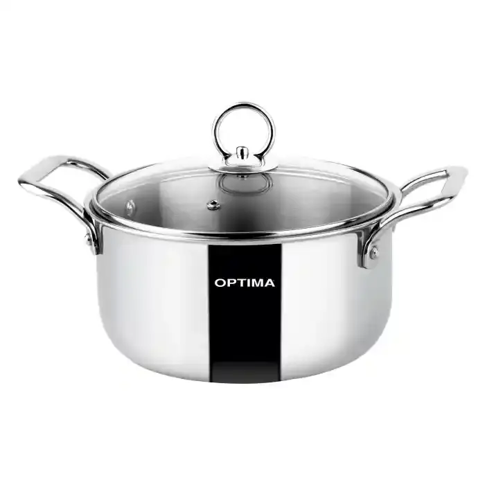 Optima Triply Stainless Steel Casserole 22cm Tc220
