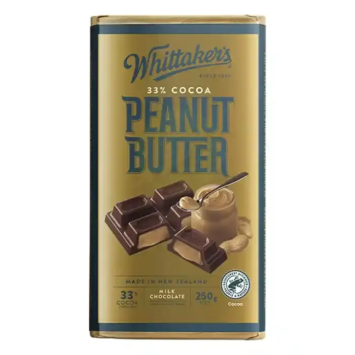Whittakers 33% Cocoa Peanut Block