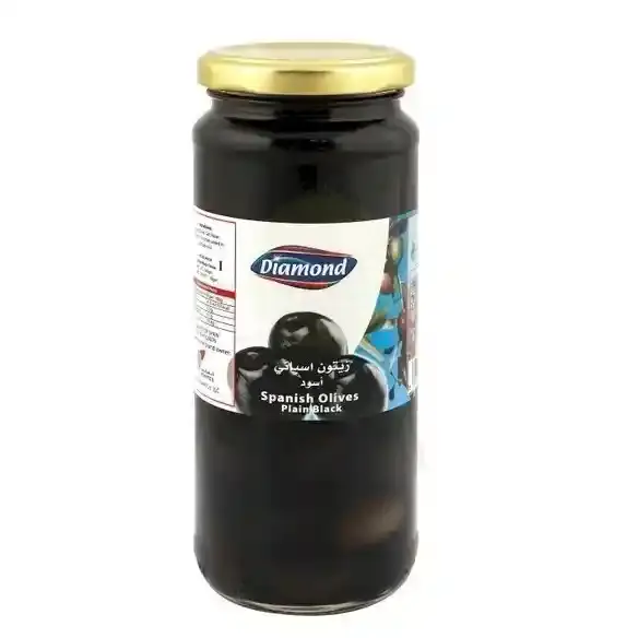 Diamond Spanish Black Olives Plain 198g