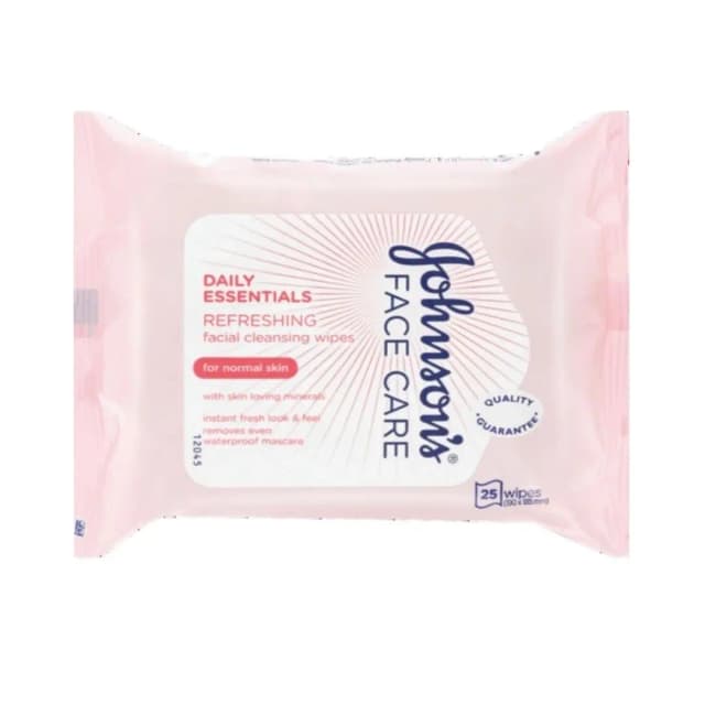 JOHNSONS MICELLR REFR NORM FCL WIPES 25S