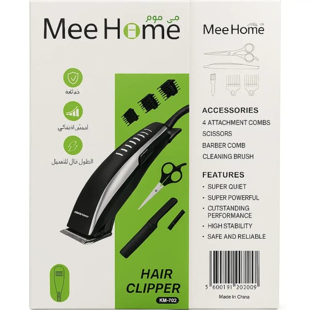 Mee Home Hair Clipper With Accessories ZM-702