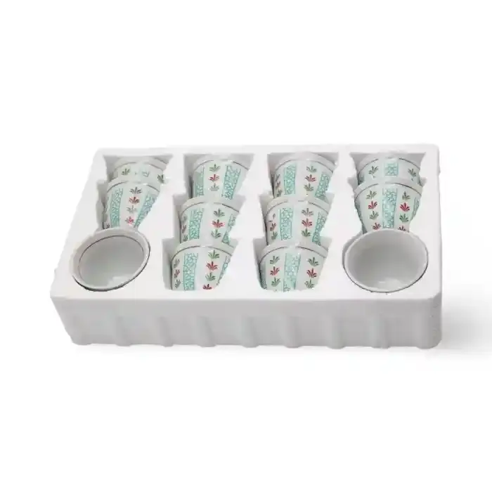 Al Rahal Ceramic Cups 12-Piece Set Medium