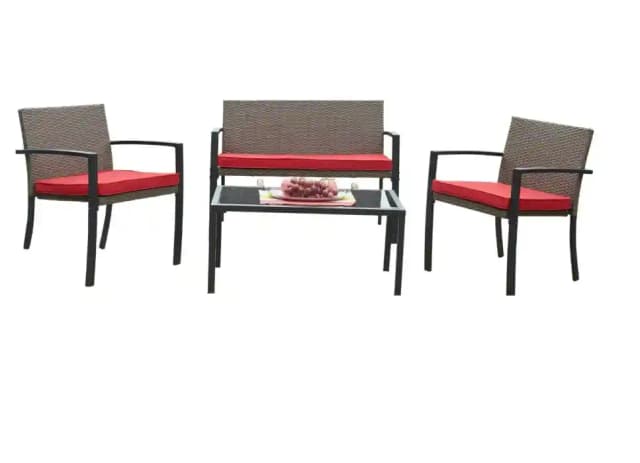 KMAX SOFA SET 4 SEATER with 1TABLE 19148-2