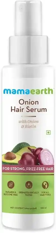 Mama Earth Onion Hair Serum with Onion & Biotin for Strong, Frizz-Free Hair 100ml