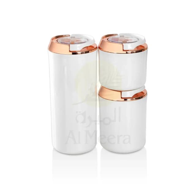 Vipahmet Round Vacuum Container White 3pcs Set