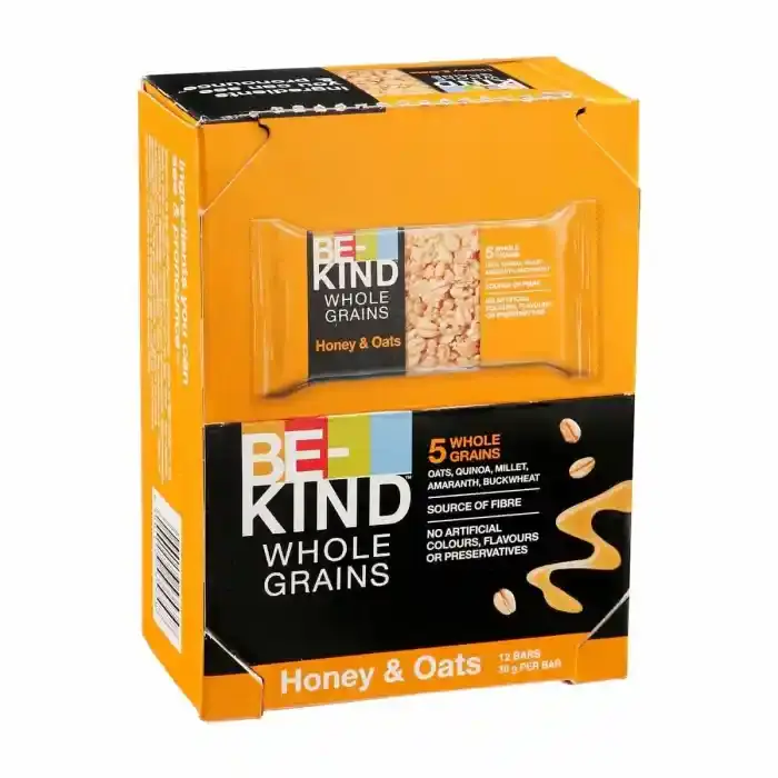 Be Kind Snack Bar Whole Grains Honey & Oats 30g x 12