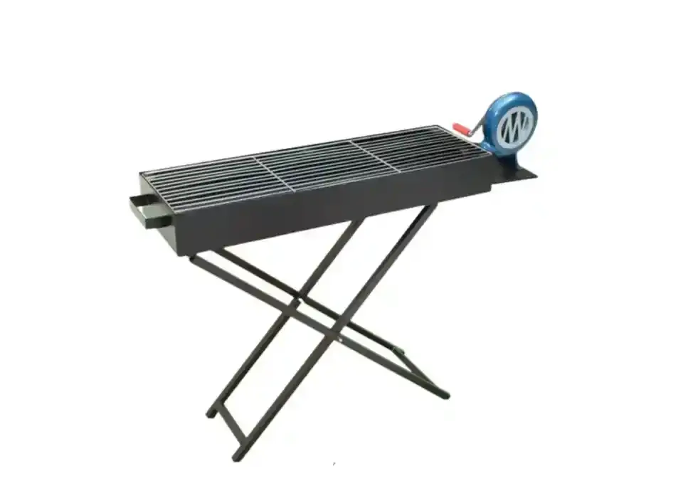 Khm Bbq Charcoal Grill with Blower 30X80Cm