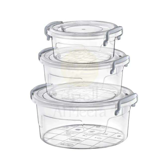 Hobby Life Round Food Storage Box Set 3