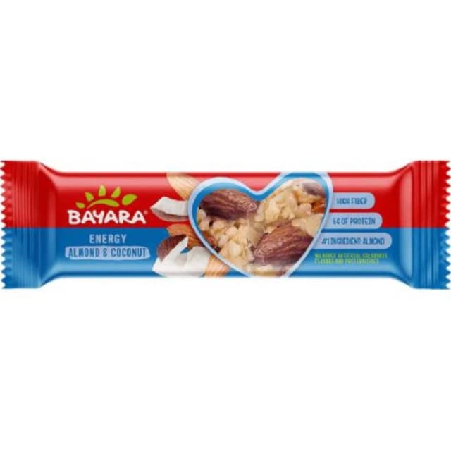 Bayara Almond & Coconut Energy Bar 40g