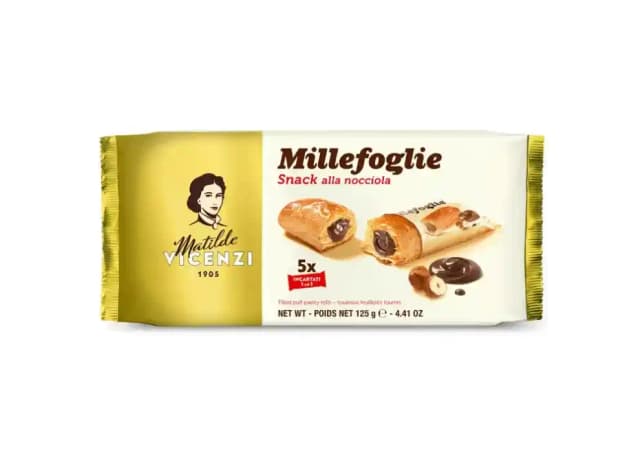 Vicenzi Millefoglie Hazelnut Puff Pastry 125g