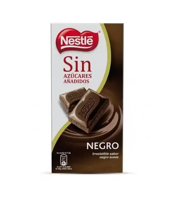 NESTLE DARK CHOCOLATE WITH ALMOND NO SUGAR ADDED 125G