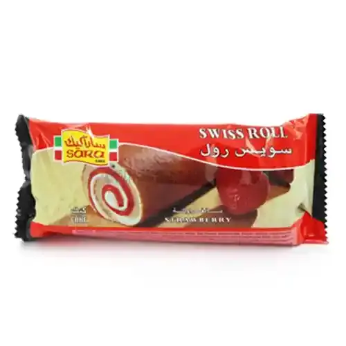 SARA SWISS ROLL STRAWBERRY 150G