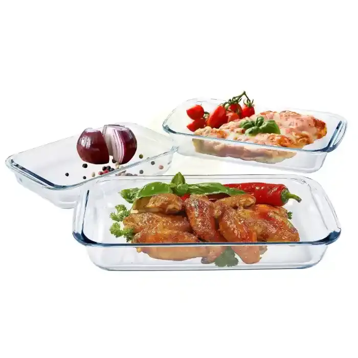 Royal Blue Glass Oven Tray Set H2150
