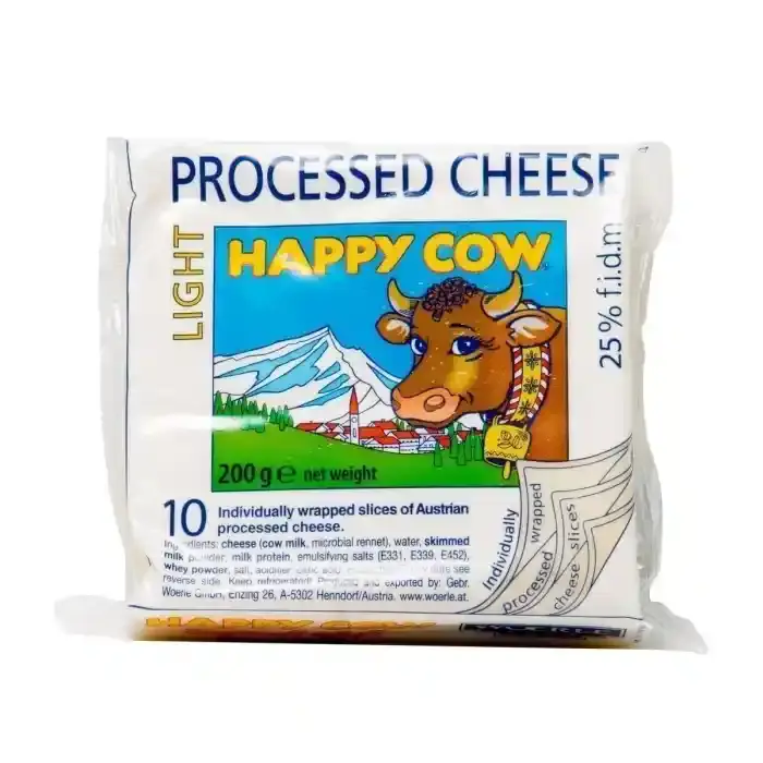 Happy Cow Processed Cheese Light 200G