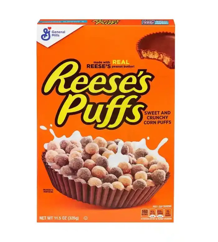 General Mills Cereal Reeses Peanut Butter Puffs 326G