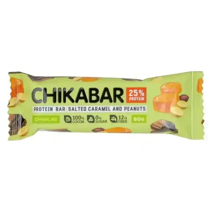 Chikalab Protein Bar Keto with Salted Caramel & Peanuts 60 g