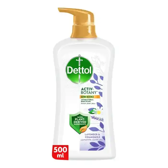 Dettol Activ-Botany Shower Gel & Body Wash, Lavender & Chamomile Scent, 500Ml