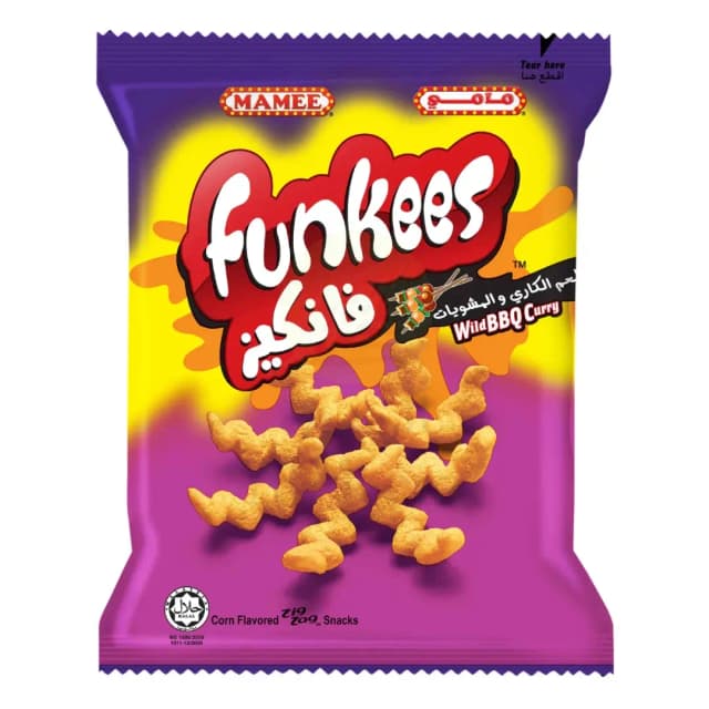Funkees Barbecue & Curry Chips 60g