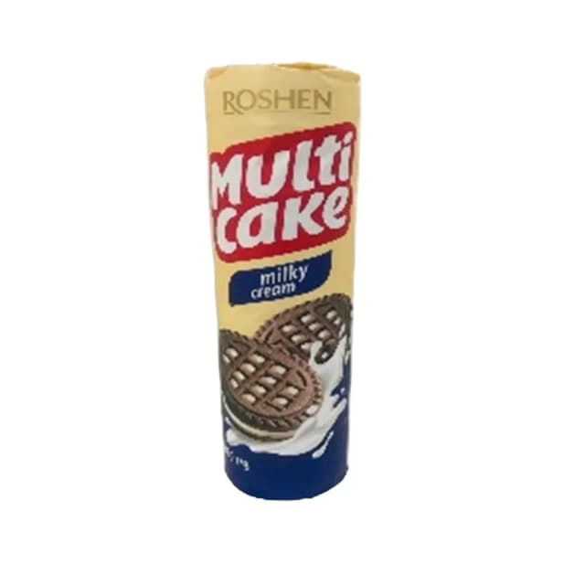 Roshen Multi Cake Cream Filled Biscuit with Milk Flavor 180g