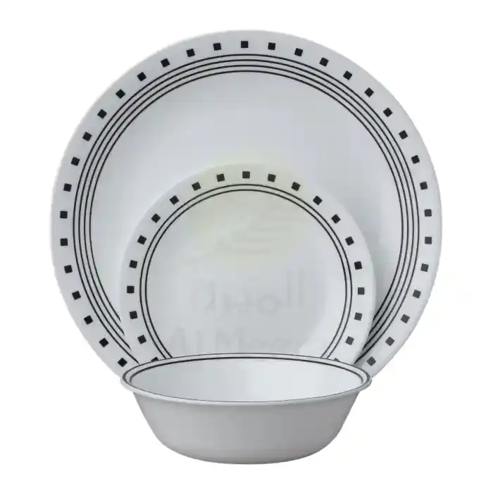 CORELLE CITY DINNER SET 18PCS BLACK