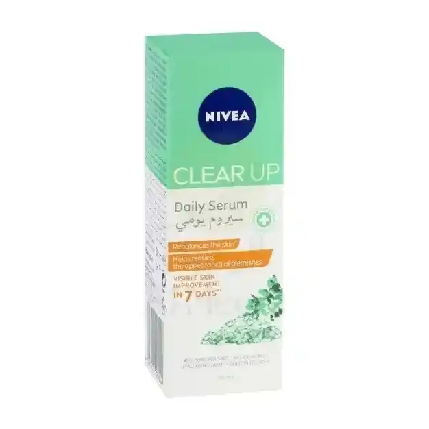 Nivea Clear Up Daily Face Serum for Acne-Prone Skin Sea Salt Salicylic Acid Hyaluronic Acid & Licorice 50ml