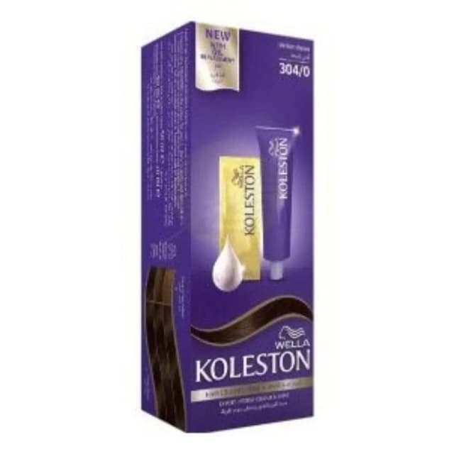 Koleston Hair Color Kit 304/0 Intense Medium Brown 1pc