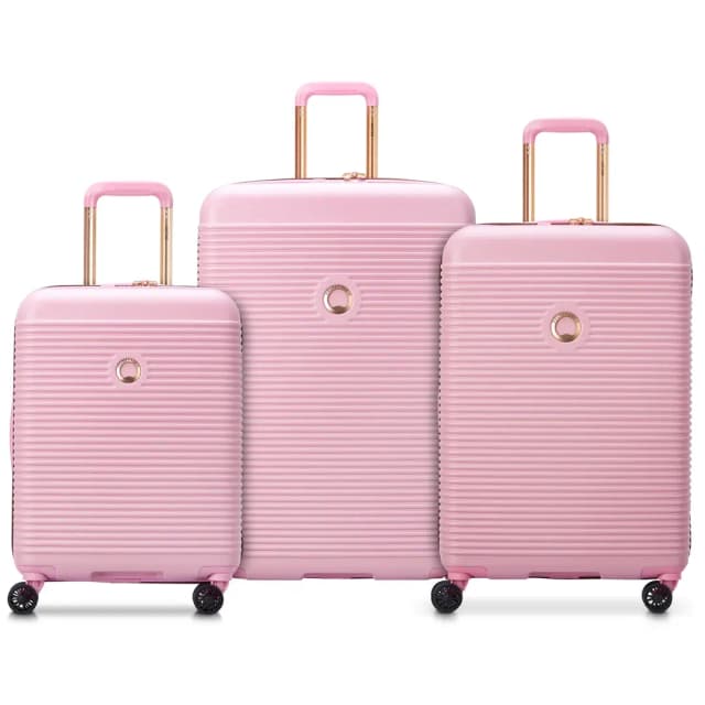 Delsey Anvers Hard Trolley 3-Piece Set Light Pink