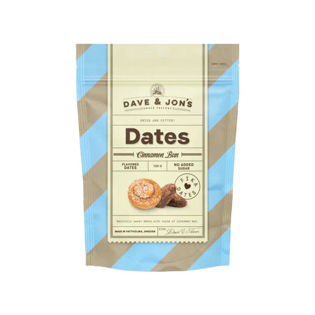 Dave & Jon's Dates Cinnamon Bun 125g