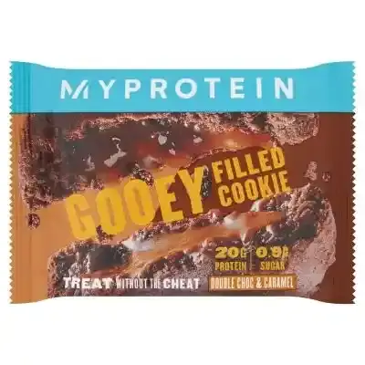 MyProtein Double Chocolate & Caramel Flavor Gooey Filled Cookie, 75g