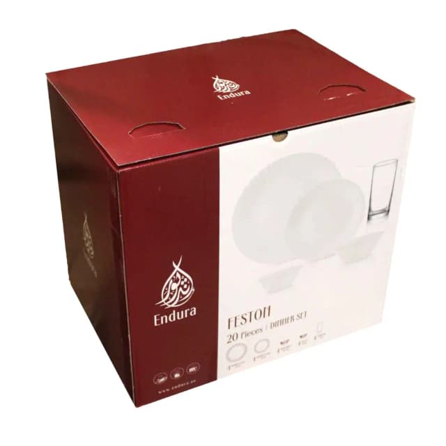 Endura Dinner Set 20 pcs Feston Plain