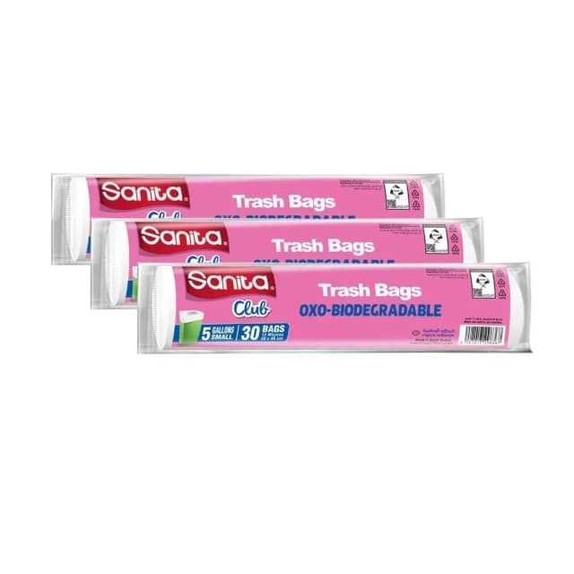SANITA TRASH BAGS 50X46CM 5GAL