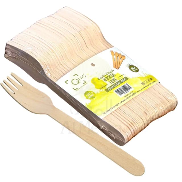 QPAC Wooden Fork 50pcs WDF