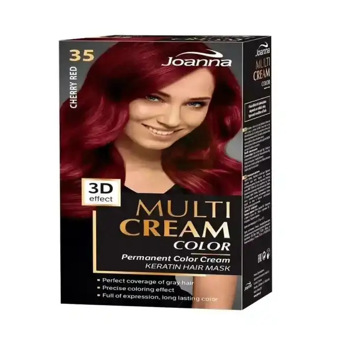 JOANNA MULTI CREAM COLOR CHERRY RED 35