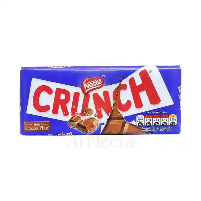 Nestlé Crunch Milk Chocolate Bar 100 g