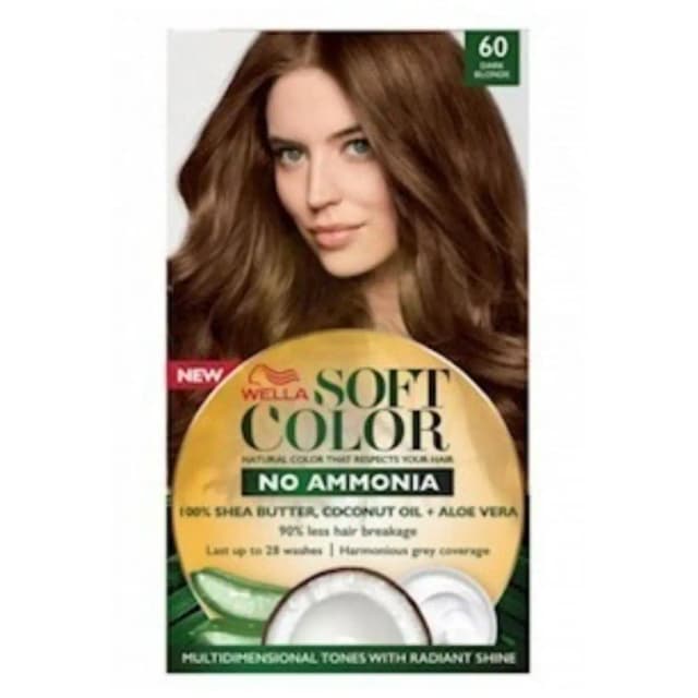Wella Soft Color Hair Dye Kit 60 Dark Blonde 70ml