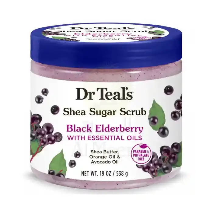 Dr. Teal's Sugar Scrub Black Elderberry 538g