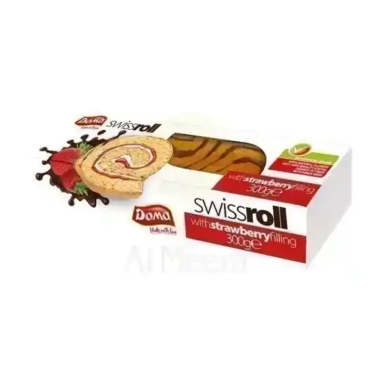 Doma Swiss Roll Strawberry 300G