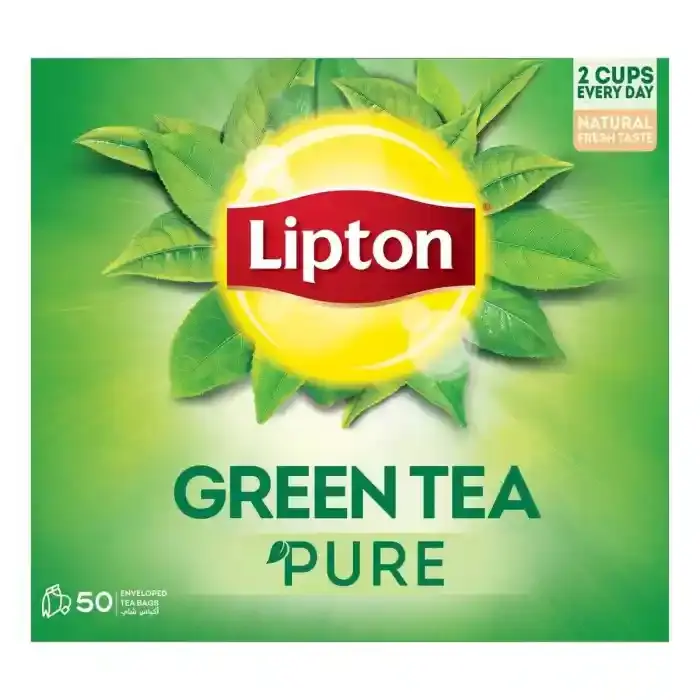 Lipton Pure Green Tea Bags, 50x1.3g