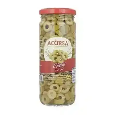 أكورسا زيتون أخضر شرائح 470غم