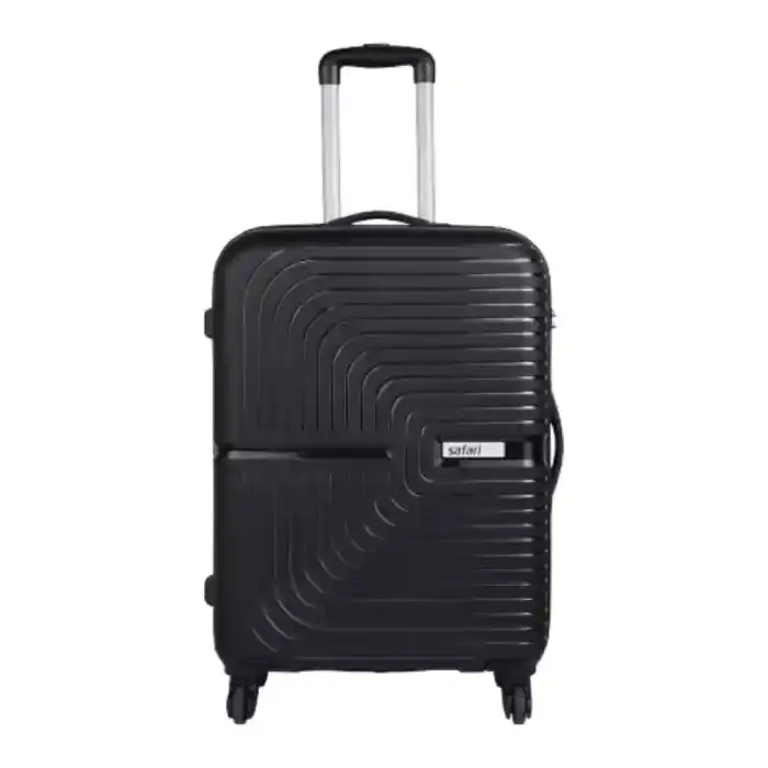 Safari Hard Trolley 4-Wheel Black Medium 66cm