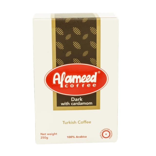 Al Ameed Coffee Dark with Cardamom Turkish Coffee 250g