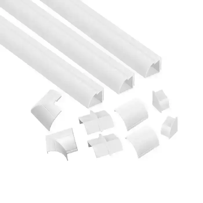 Dline Trunking Kit 1M 3Pcs 22X22Mm White