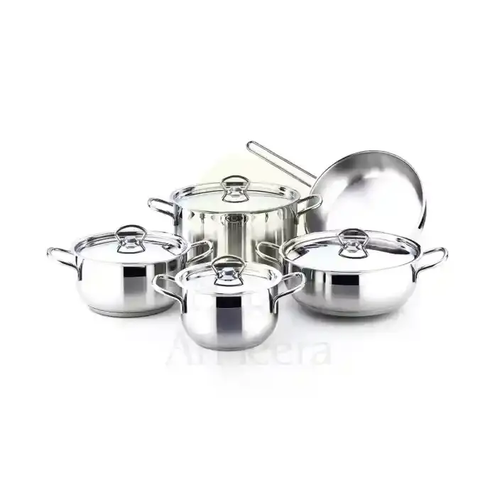 FALEZ Stainless Steel Cookware Set 9pc