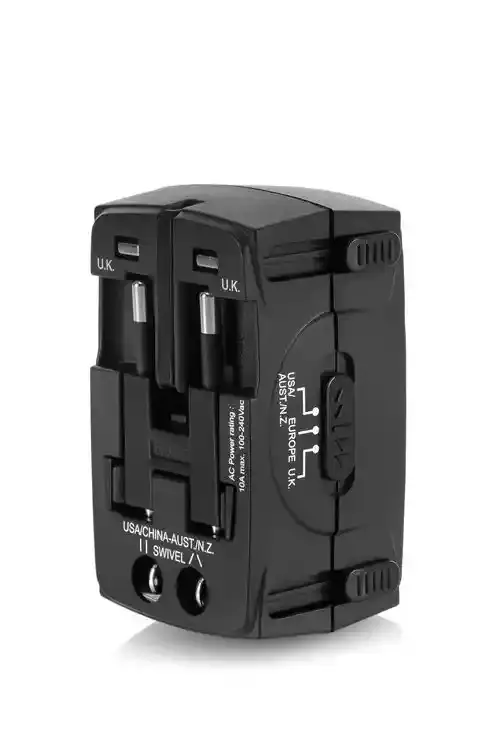 American Tourister Universal Travel Adapter Black