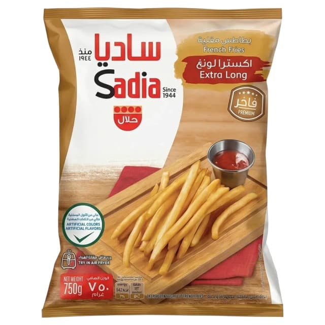Sadia Frozen French Fries Extra Long 6mm 750g