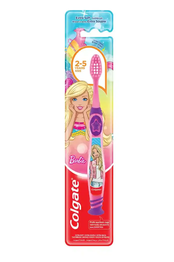 COLGATE BARBIE KIDS TOOTHBRUSH 2-5YO