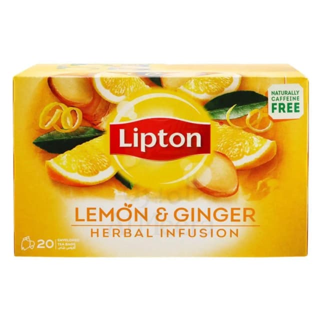 Lipton Lemon &Ginger Herbal Infusion Tea Bags 20'S 32g