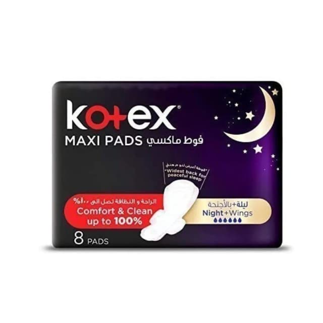 Kotex Maxi Night Time Pads 8 pcs
